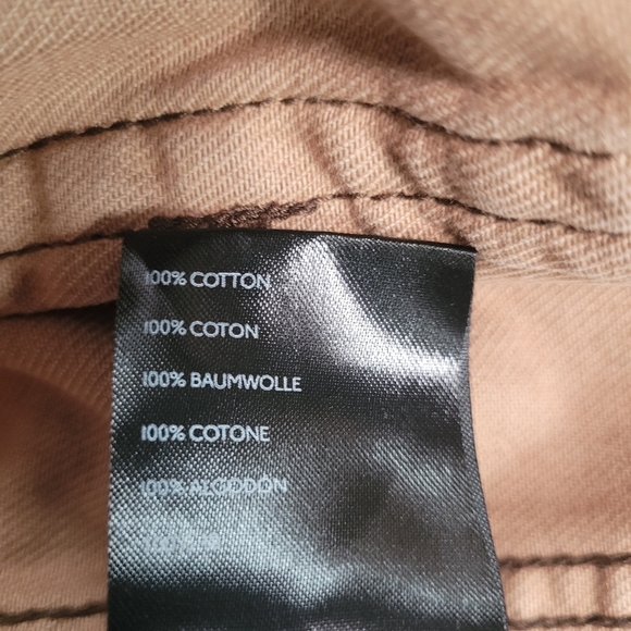 Free People Oversized Denim Jacket Snake Skin Print Brown Women's Size XS - Picture 10 of 11